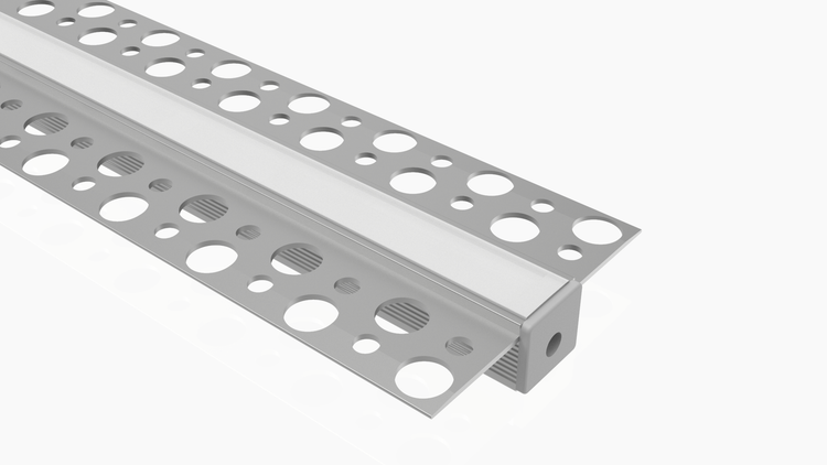 Led Alu Profil 2 m UP Set Strip / Streifen 10 mm breit | Abdeckung mattiert