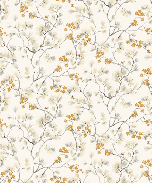 Masureel Tapete Blumen Beige - 53 cm x 10.05 m - 630644