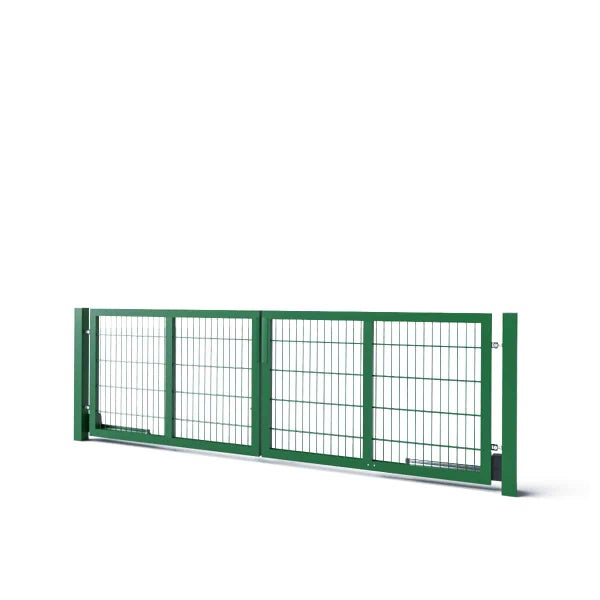 Doppeltor aus Metall für den Garten