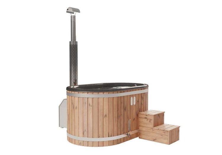 FinnTherm Badefass Malmö Spa Edition aus Holz mit 19 mm Wandstärke 1,9x1,2m