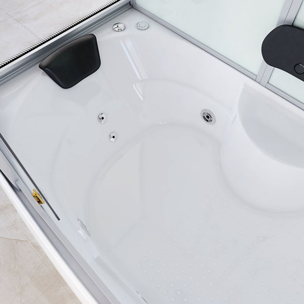 Home Deluxe - Dampfdusche DIAMOND BIG - Weiß, Maße: 190 x 100 x 220 cm - inkl. Radio, Regendusche und komplettem Zubehör I Dampfsauna, Badewanne, Whirlpool, Dusche