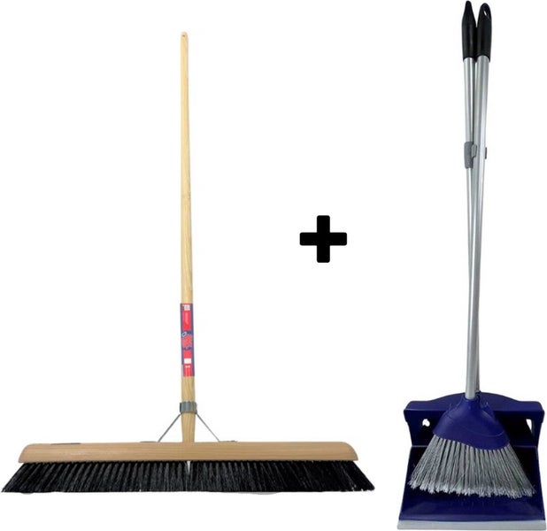Kehrbesen und Kehrschaufel Set für die Reinigung