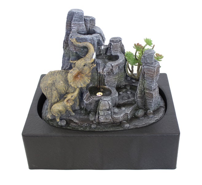 Zimmerbrunnen Tischbrunnen FoElefante Led 28,8 x 26 x 20,5 cm 11116