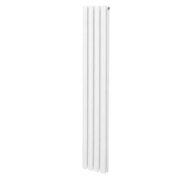 Oval Röhrenheizkörper - 1600mm x 240mm - Weiß