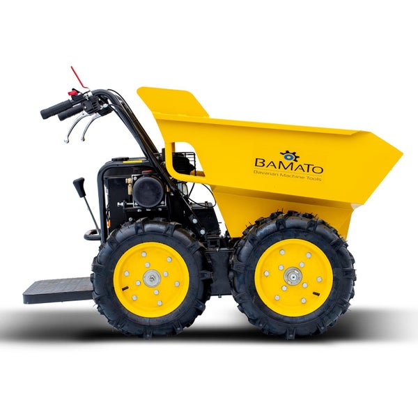 BAMATO Motorschubkarre für den Materialtransport auf Baustellen und im Garten