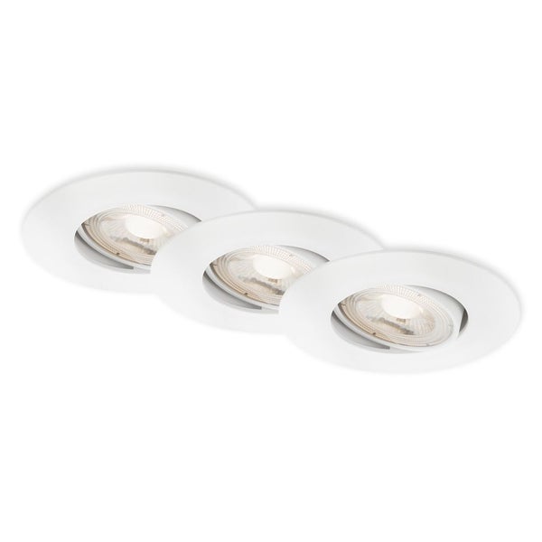 LED Einbauleuchte 4,4 cm 3x 4,9 Watt IP65 480lm weiß Briloner
