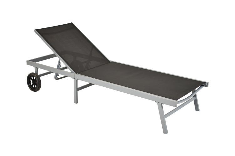 Sonnenliege mit Rädern für den Aussenbereich