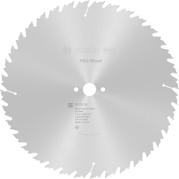 Bosch PRO Wood Kreissägeblatt 400 x 3,5 x 30 mm - 2608640684