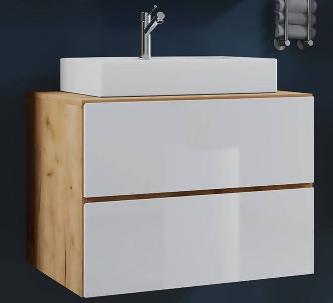 2-tlg. Waschplatz Waschtisch Lendas S Schublade