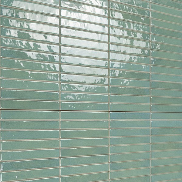 Wandfliesen mit glänzender Oberfläche in Riemchenoptik fuer den Innenbereich