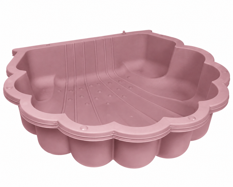 Sandkasten und Planschbecken Muschel aus Kunststoff in Rosa