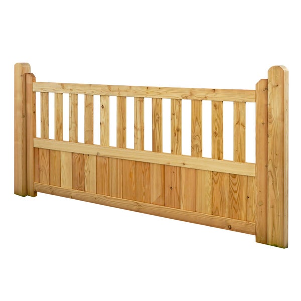 Holzzaun-Element mit senkrechten Latten