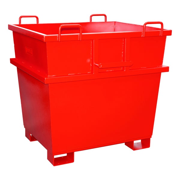 Bauer Universalcontainer UC 500, lackiert, Feuerrot