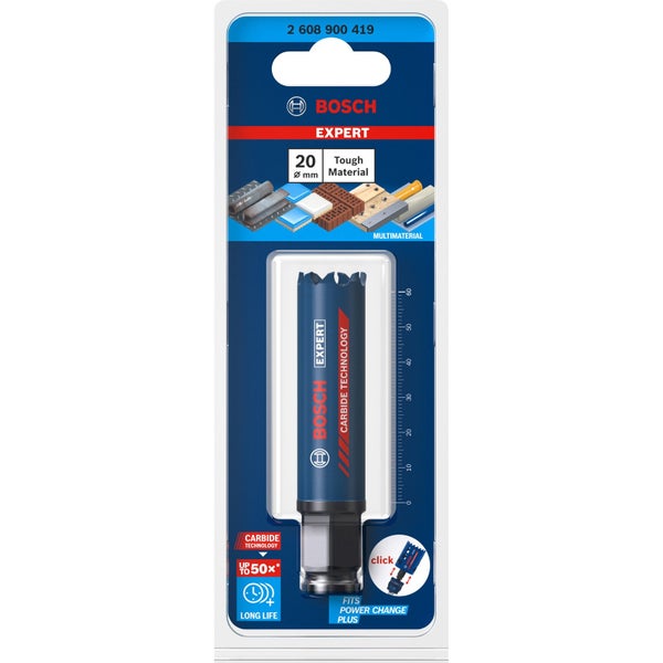 Bosch Expert Tough Material Lochsäge 20 x 60 mm - 2608900419