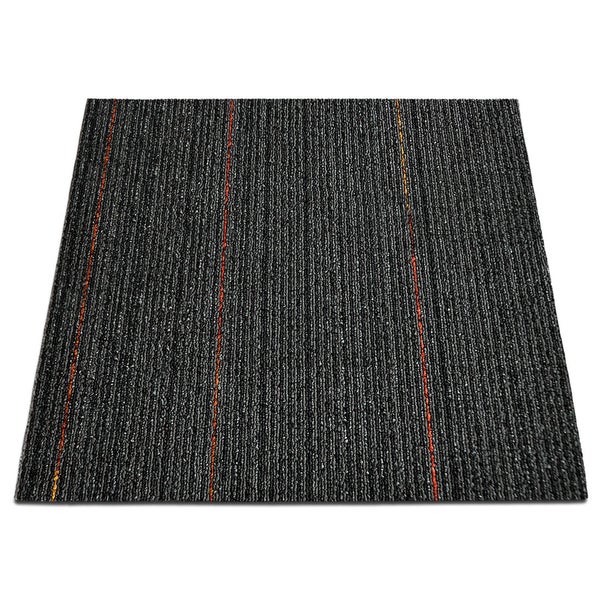 FLOORDIREKT Teppichfliese Berlin - Selbstliegend -  50x50 cm - Anthrazit