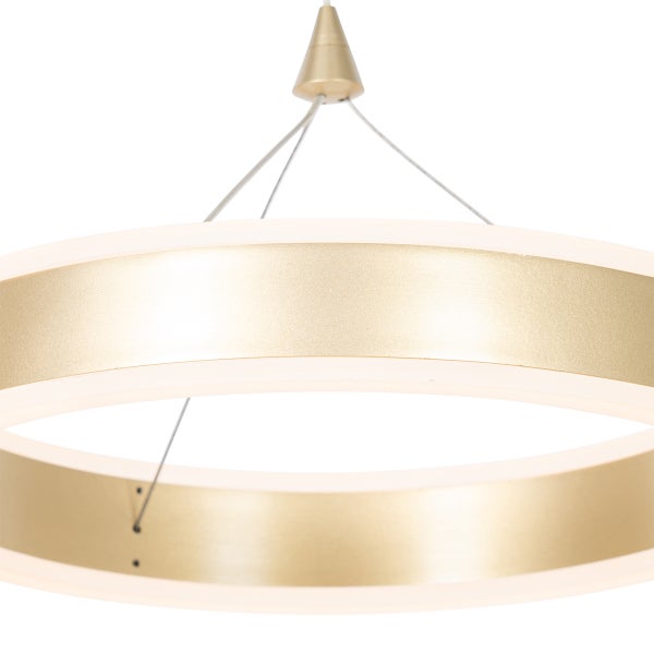 Runde LED-Pendelleuchte aus Metall