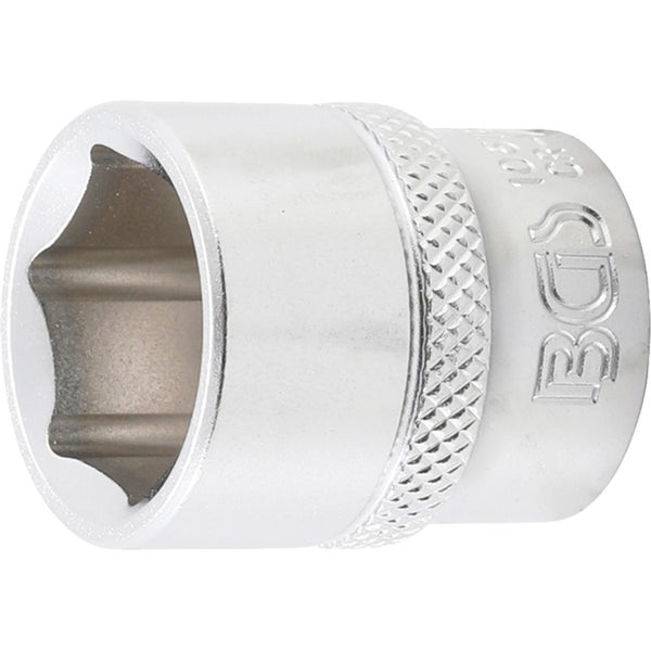 BGS Steckschlüssel-Einsatz Sechskant Antrieb Innenvierkant 10 mm (3/8) SW 18 mm - 10618
