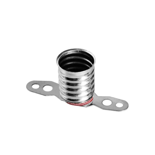 Lampenfassung E14 mit Befestigungslaschen aus Metall