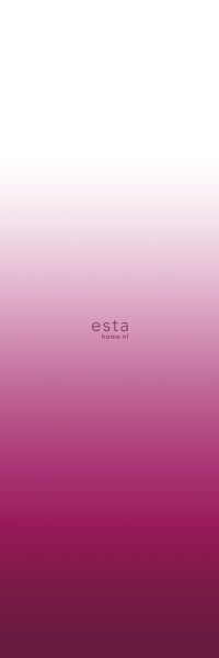 ESTAhome Fototapete Dip-Dye Muster Bonbonrosa und Weiß - 100 x 279 cm - 158819