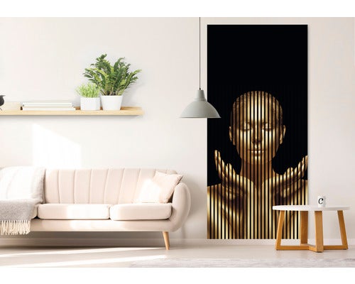 Akustikpaneel digital bedruckt Gold 1 19x1133x2400 mm Set = 2 Einzelpaneele