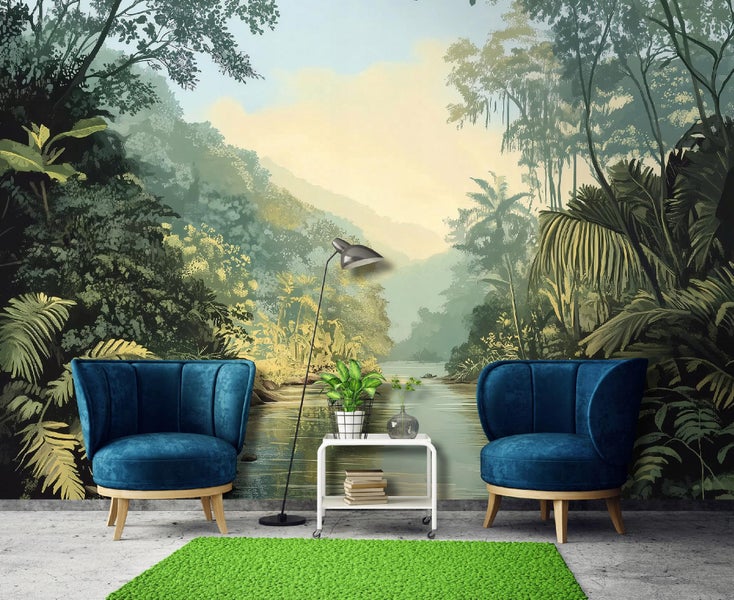 Fototapete Dschungel Natur Wohnzimmer Vlies Tapete 350x250 cm