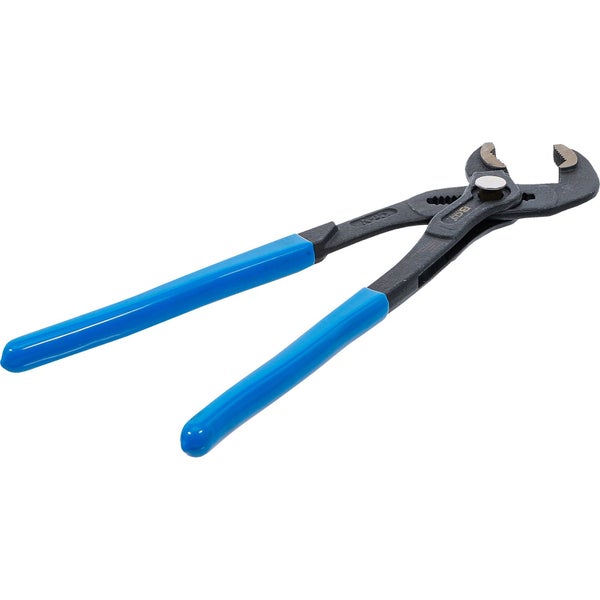 Rohrzange mit blauem Griff