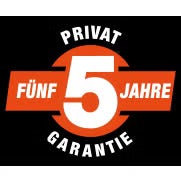 Siegel für fünf Jahre Garantie bei privater Nutzung