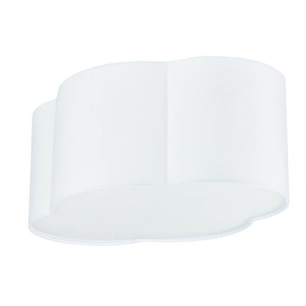 Weiße Deckenleuchte in Wolkenform