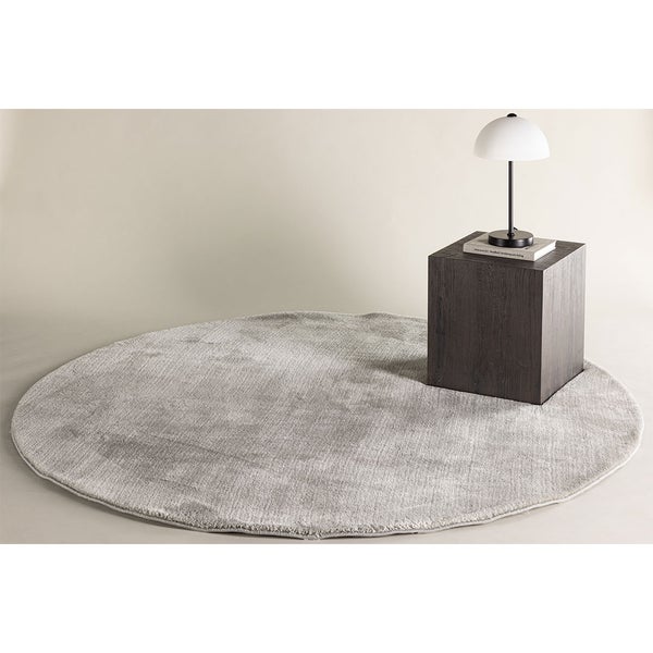 Blanca Teppich Ø200cm hellgrau. 200 X 200 X 5 cm