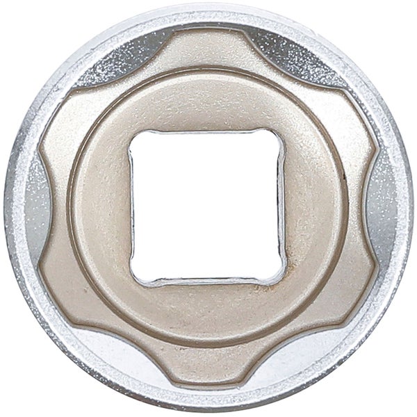 Steckschlüsseleinsatz aus Metall, Draufsicht