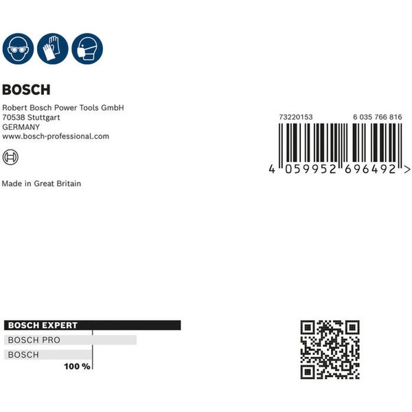 Bosch Firmeninformationen, Barcode und QR-Code