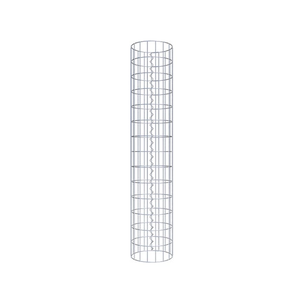 Gabionensäule Durchmesser 27 cm, MW 5 x 10 cm rund - Höhe: 1,40 m