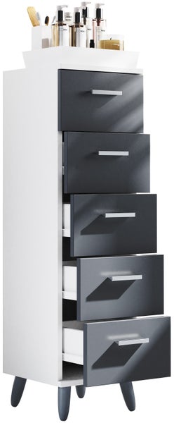 Midischrank Badmöbel Kommode Schubladen Landos M