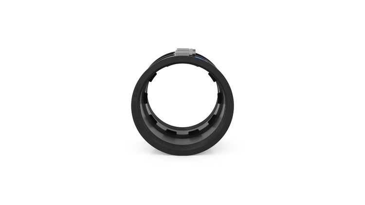 Crassus Rohrkupplung aus schwarzem Gummi mit Metallspannband für Abwasserrohre