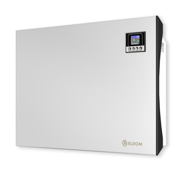Konvektor Quality Heating Eldom Extra Life Wifi 2500 W 107x46 cm Stahl Weiß inkl. digitaler Thermostat, App-Steuerung, Frostschutz, IP24, programmierbar, elegantes Design