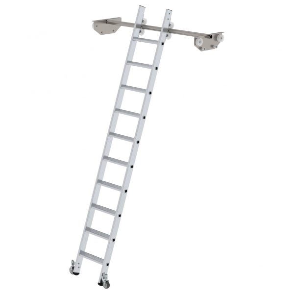 Verschiebeleiter mit Aufhängung