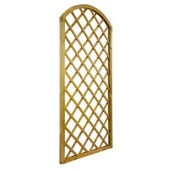 Holz Rankgitter mit gerundetem Abschluss für Garten