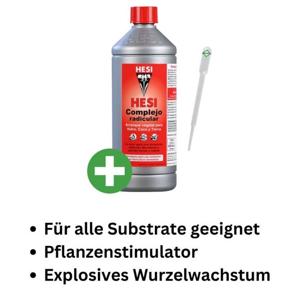 Hesi Wurzel Complex 500 ml – Starker Wurzelwachstum Dünger mit Pipette, ideal für Tomaten, Orchideen & mehr