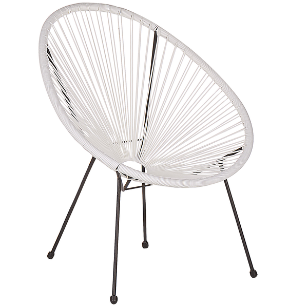 Gartenstuhl ACAPULCO II Polyrattan Weiß