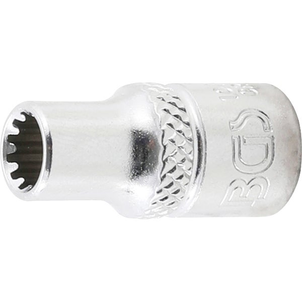 BGS Steckschlüssel-Einsatz Gear Lock Antrieb Innenvierkant 6,3 mm (1/4) SW 5,5 mm - 10102