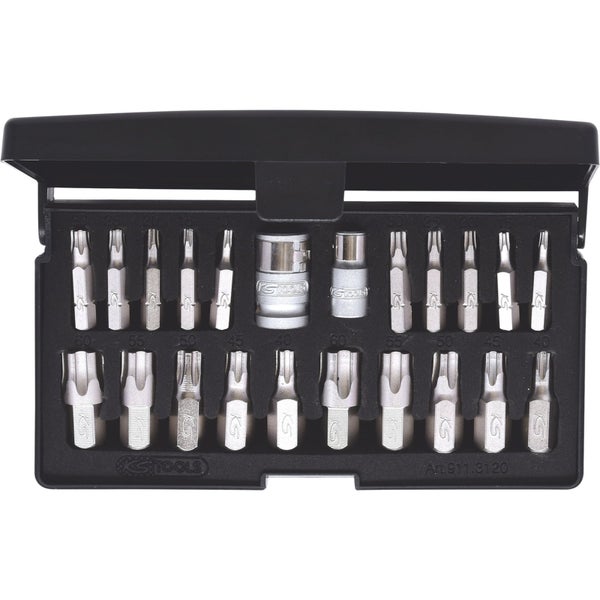 KSTOOLS Logo, Satz Torx-Bits in schwarzer Box