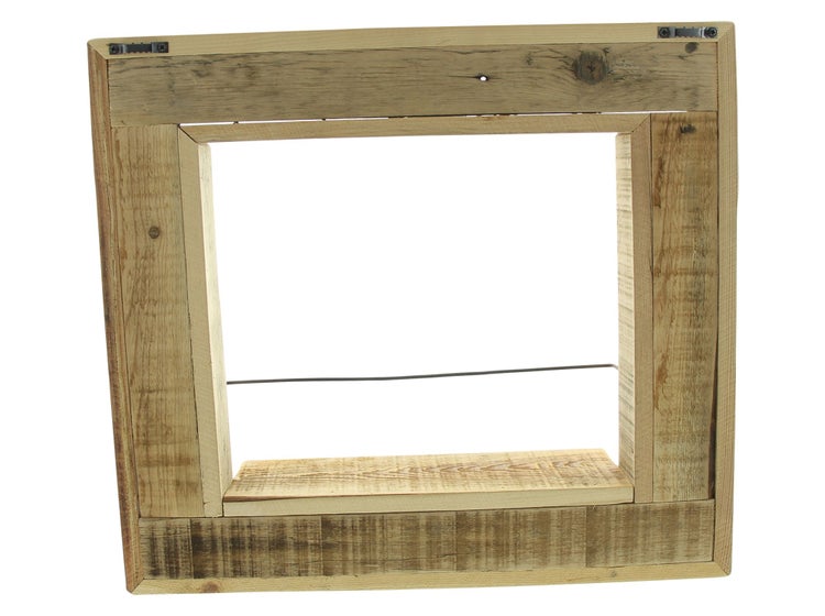 FRANK FLECHTWAREN | Dekofenster Upcycling, HOLZ, METALL, 48 x 11 x 43 cm