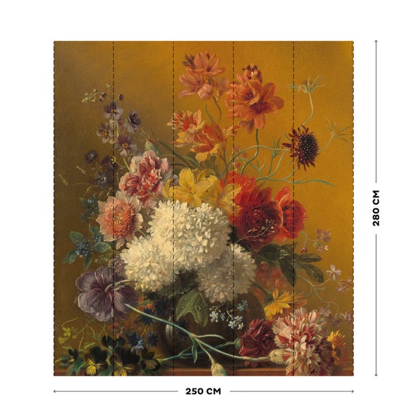 Fototapete - Quinty Flowers - 280x300 cm