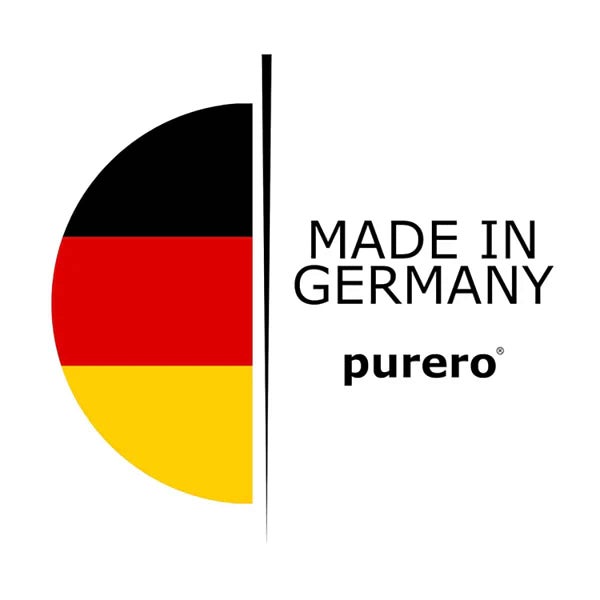 Hergestellt in Deutschland, purero Logo