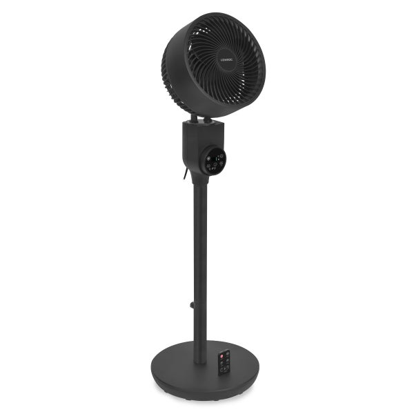 VONROC Hochwertiger Standventilator - 98cm - Bodenventilator - Sehr leise - Inklusive Fernbedienung - 3 Geschwindigkeitsstufen - Schwenkfunktion - Um 180° neigbar - Schwarz