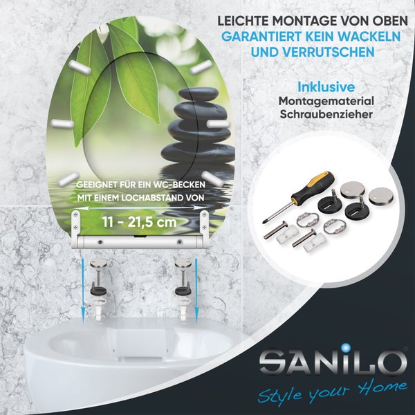 WC-Sitz mit Absenkautomatik & Top Fix Harmony