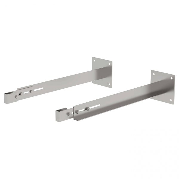 Zwei Regalböden aus Metall