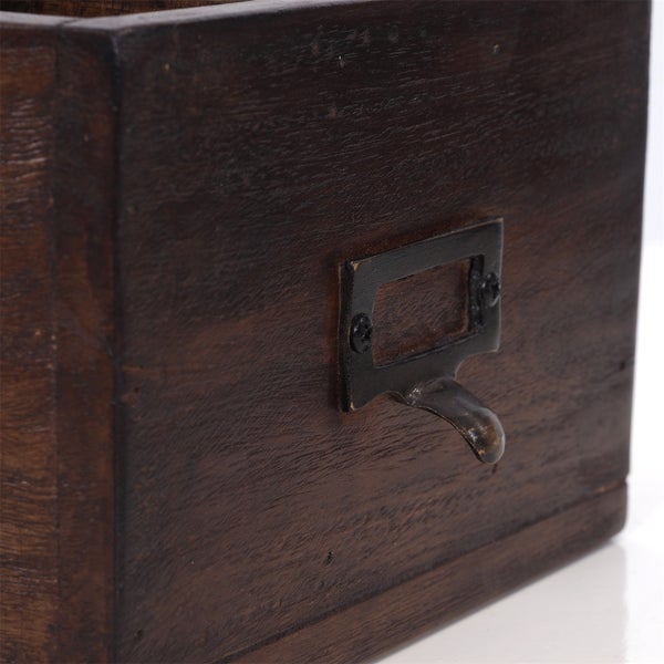 Stiftehalter-Box Vintage 19 Mahagoni 02 hellbraun