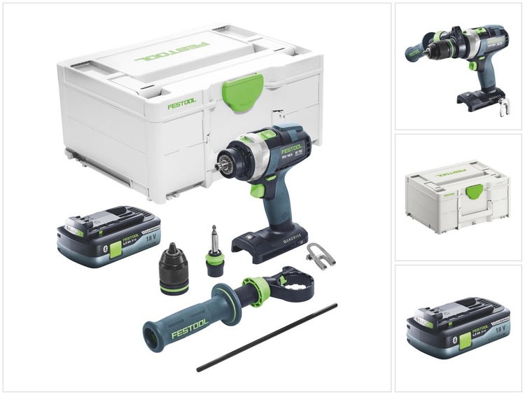 Festool TPC 18/4 I-Basic Akku Schlagbohrschrauber 18 V 75 Nm Brushless + 1x Akku 4,0 Ah + Systainer - ohne Ladegerät