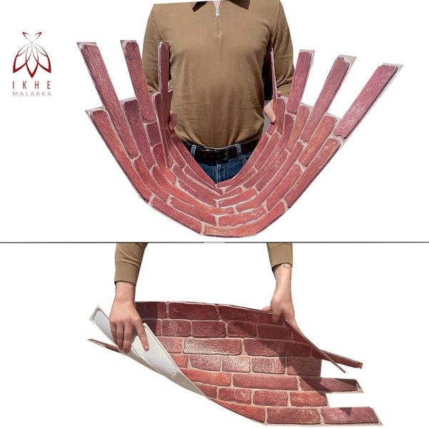 0,4m² 3D PVC Kunststoff Verkleidung Paneele Steinoptik Wandpaneele Wandverkleidung Decke Deckenpaneele Fliesen Imitat 90x48cm (CPVC06)